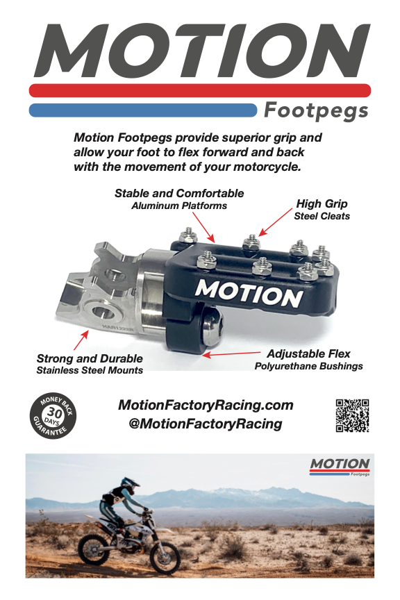 Flex-Mount Footpegs Drop Mounts (#KGHD) FITS: 23' models BETA, KTM, HUSQVARNA,